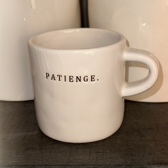 MISPRINT Rare Rae Dunn Magenta Patience Coffee/Tea Mug Cup Misspelled Patienge - Picture 4 of 15
